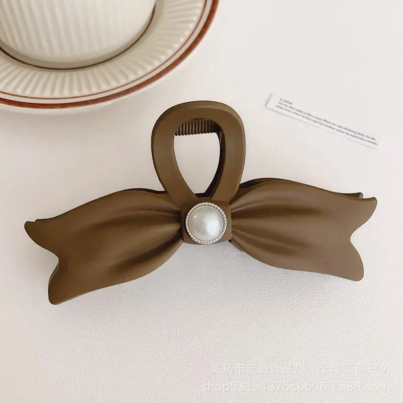 Large Black Shark Hair Clip for Women 12cm