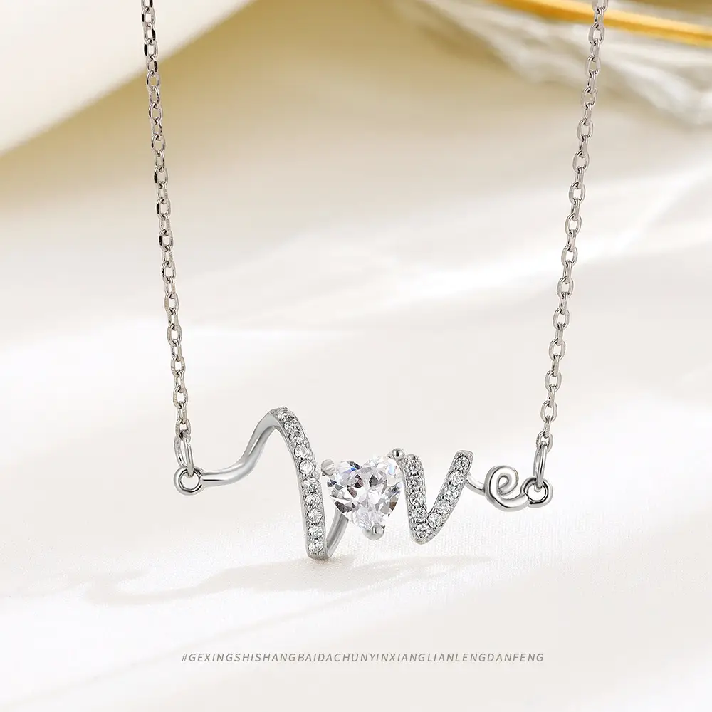 S925 Sterling Silver Heart Necklace for Women — feature 21