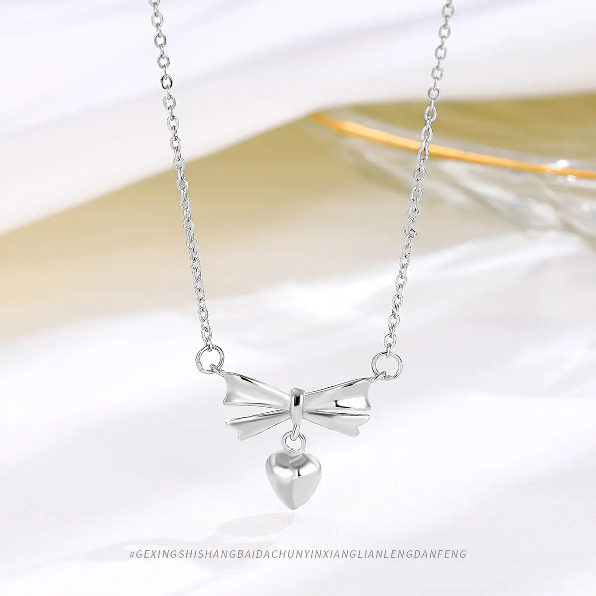 S925 Sterling Silver Heart Necklace for Women — feature 3