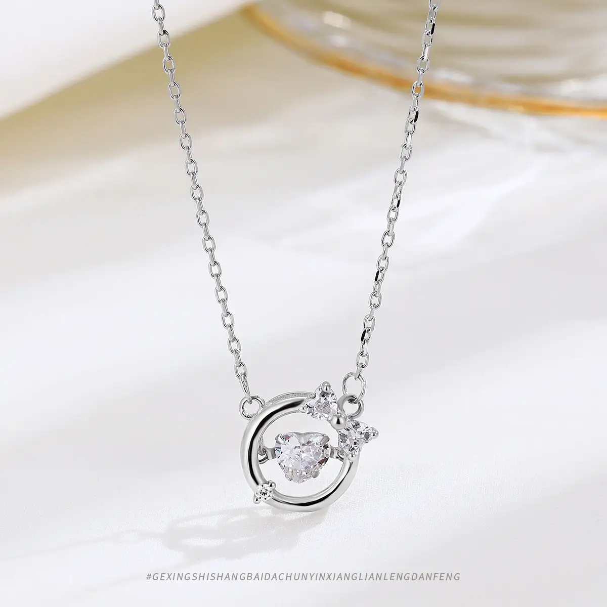 S925 Sterling Silver Heart Necklace for Women — feature 8