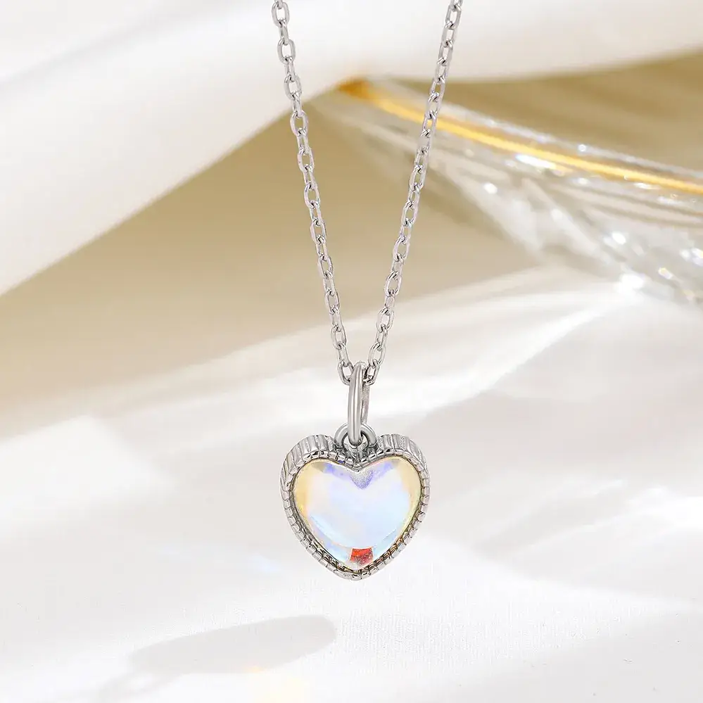 S925 Sterling Silver Heart Necklace for Women - Image 5