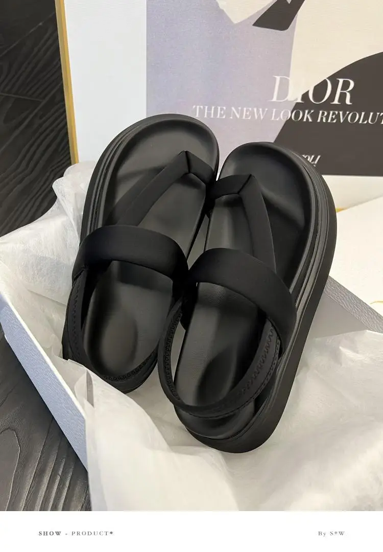 Olive Green Cross Strap Sandals for Women Casual Flip Flops — feature 3