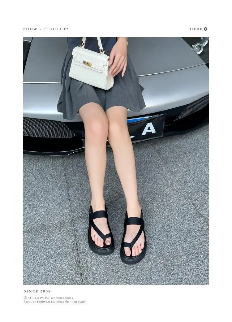 Olive Green Cross Strap Sandals for Women Casual Flip Flops — feature 5