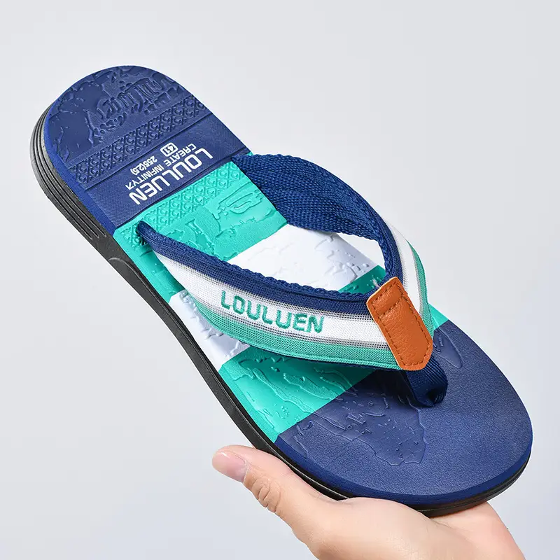 Summer new flip-flops wholesale men's non-slip soft bottom beach shoes EVA flip-flops ins trendy men's sandals