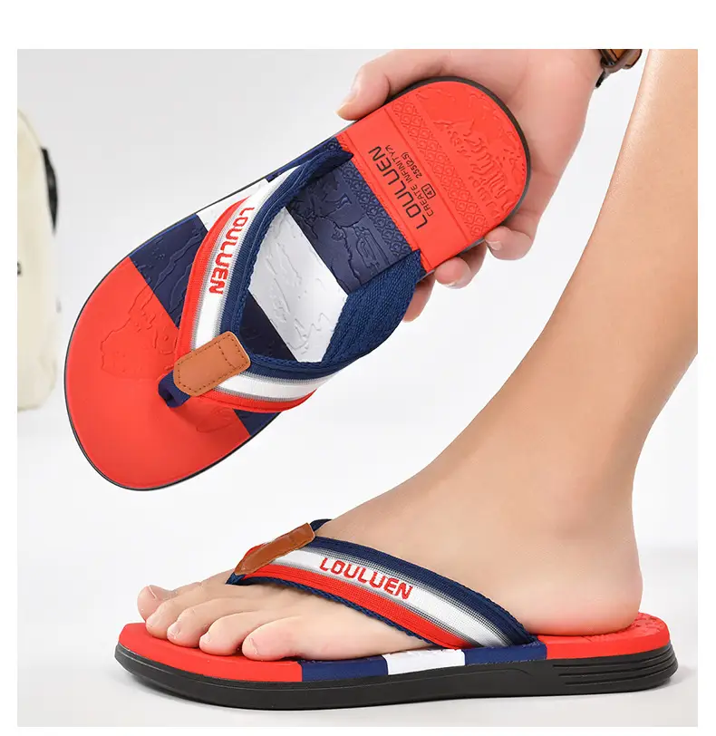 Summer new flip-flops wholesale men's non-slip soft bottom beach shoes EVA flip-flops ins trendy men's sandals — feature 18