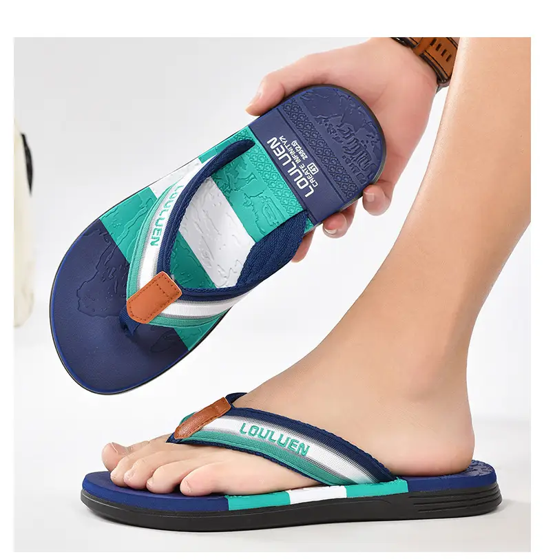 Summer new flip-flops wholesale men's non-slip soft bottom beach shoes EVA flip-flops ins trendy men's sandals — feature 21