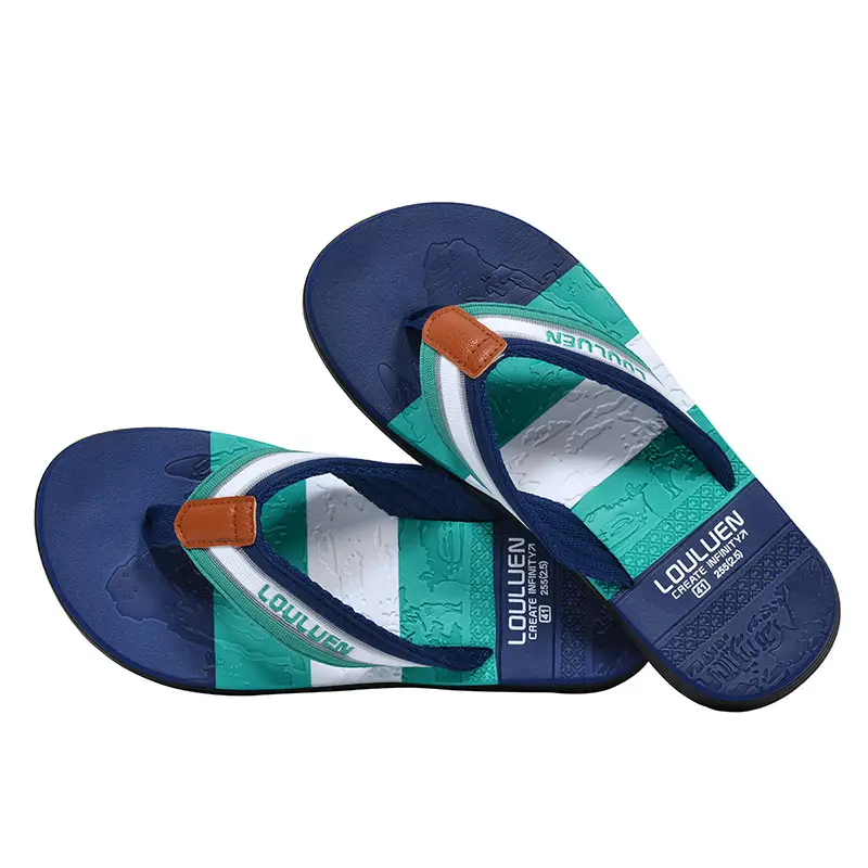Summer new flip-flops wholesale men's non-slip soft bottom beach shoes EVA flip-flops ins trendy men's sandals