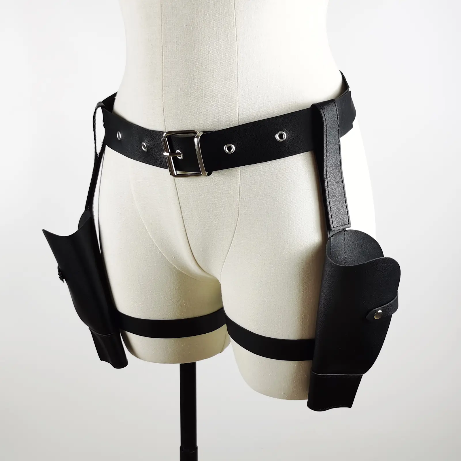 Cross-Border Police Gun Holster Western Cowboy Belt 112cm Adjustable — feature 9