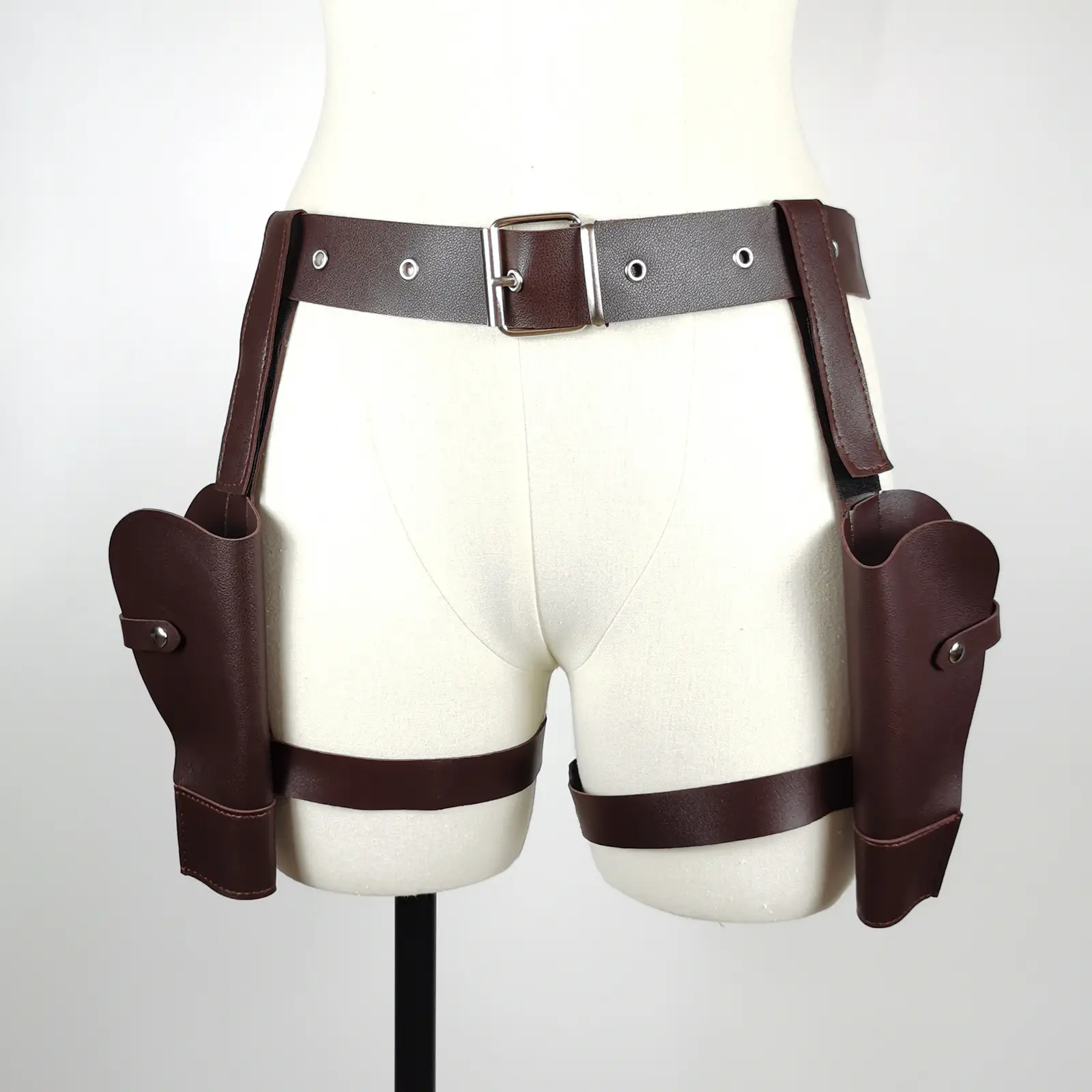 Cross-Border Police Gun Holster Western Cowboy Belt 112cm Adjustable