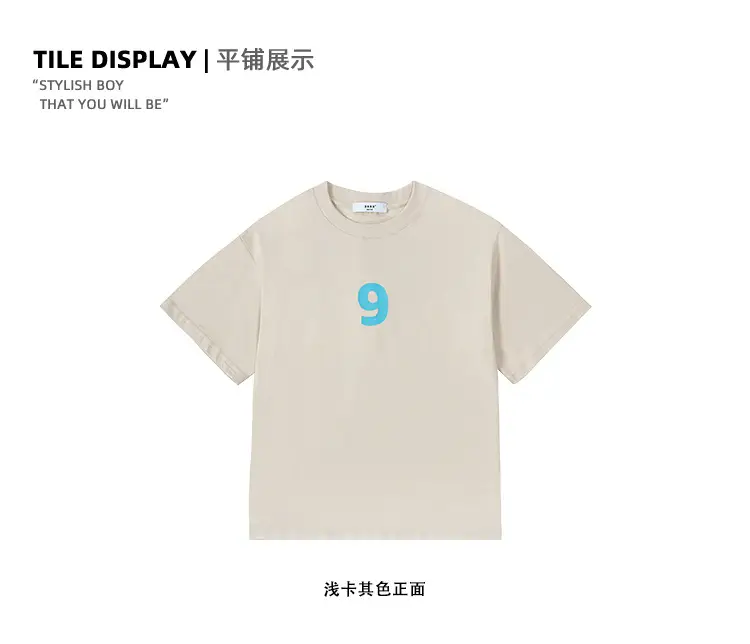 Girls Blue Smile T-Shirt Cotton Summer Casual — feature 23