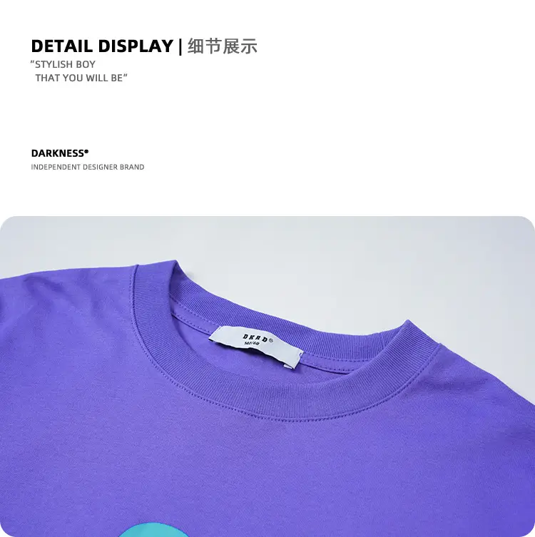 Girls Blue Smile T-Shirt Cotton Summer Casual — feature 27