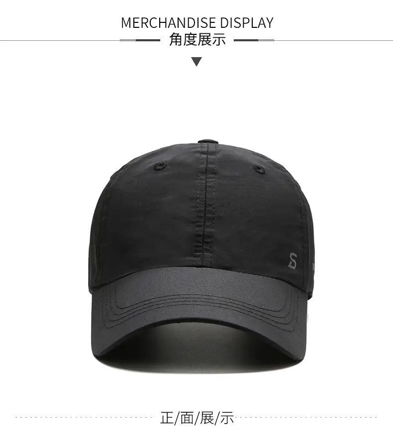 Women Baseball Cap Dark Blue Sun Protection Quick Dry — feature 5