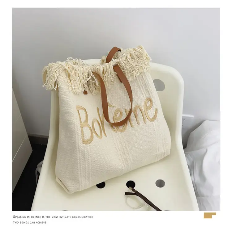Women's Printed Shoulder Bag Summer Vibes Canvas Large — feature 26