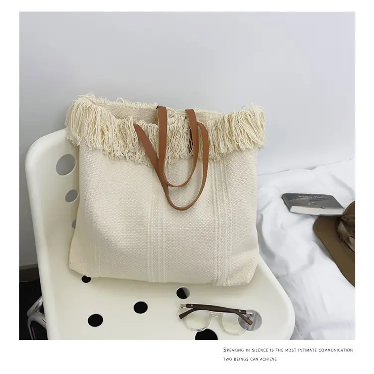 Women's Printed Shoulder Bag Summer Vibes Canvas Large — feature 7