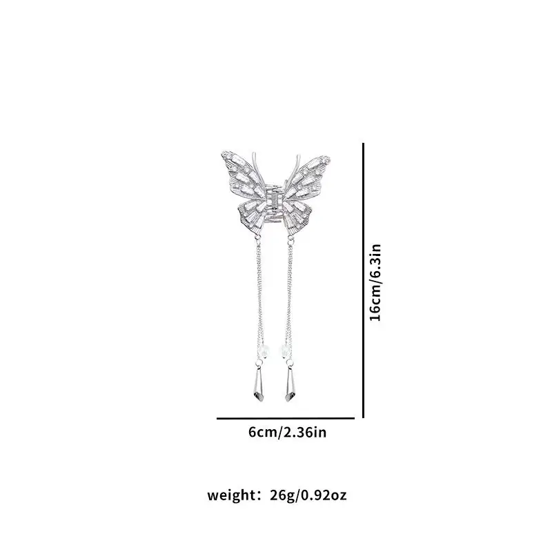 Diamond Butterfly Pearl Hairpin for Women Ethnic Style — feature 10