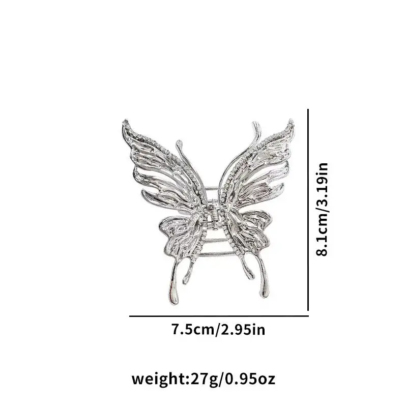 Diamond Butterfly Pearl Hairpin for Women Ethnic Style — feature 4