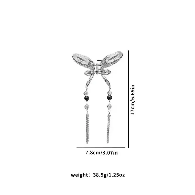 Diamond Butterfly Pearl Hairpin for Women Ethnic Style — feature 8
