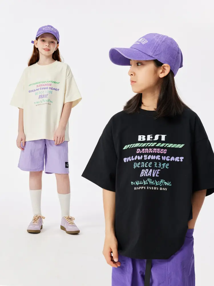 Cool Sun Protective T-Shirt for Girls Boys Summer Wear - Image 5