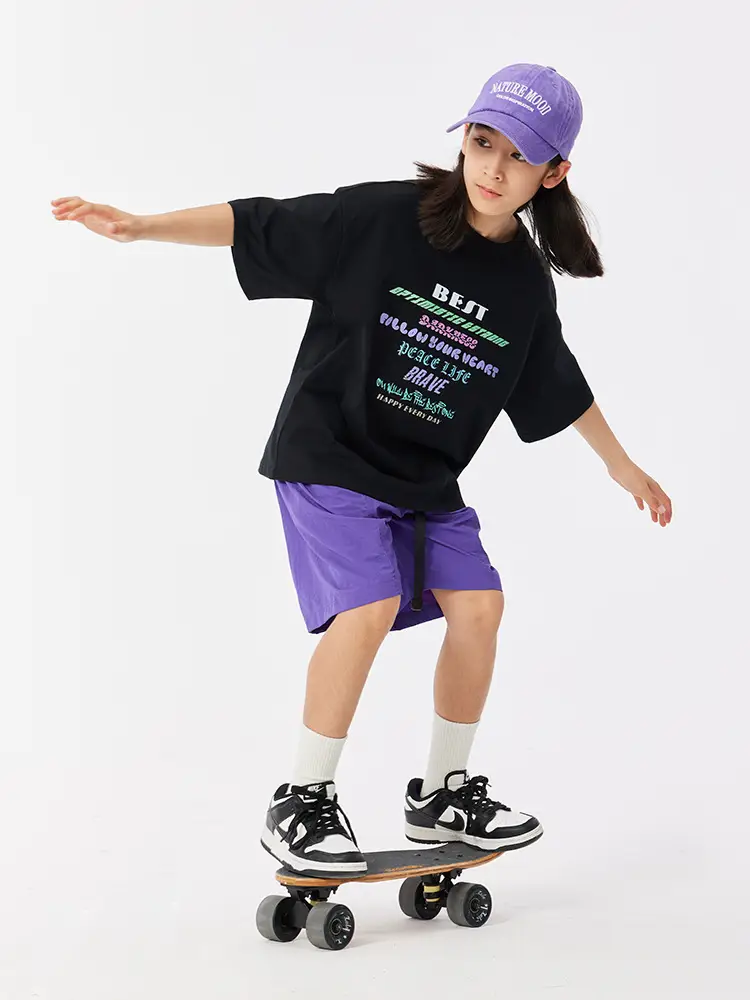 Cool Sun Protective T-Shirt for Girls Boys Summer Wear - Image 9