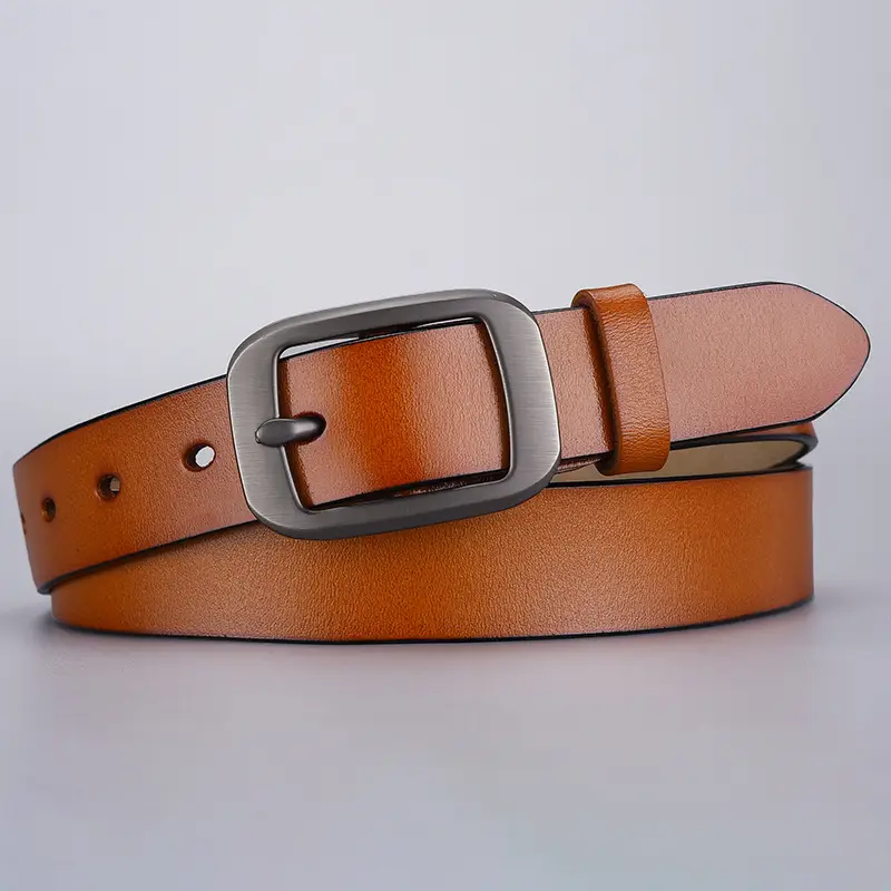 Women's Belt Genuine Leather Cowhide Pin Buckle Vintage All-Match - Image 8