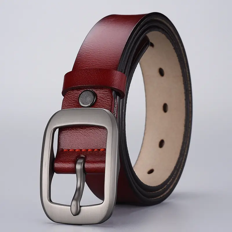 Women's Belt Genuine Leather Cowhide Pin Buckle Vintage All-Match - Image 9