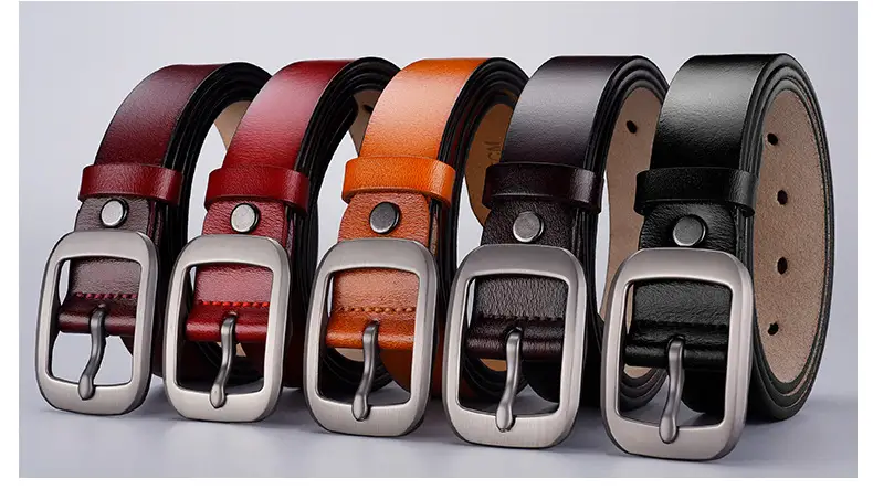 Women's Belt Genuine Leather Cowhide Pin Buckle Vintage All-Match — feature 28