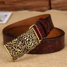 Women's Belt Genuine Leather Cowhide Pin Buckle Vintage All-Match — feature 7
