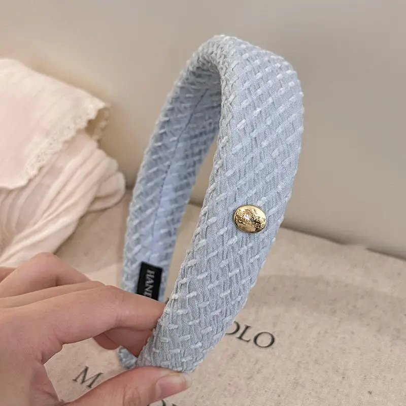Gold Label Blue Hair Band for Women 2024 New Style - Image 4