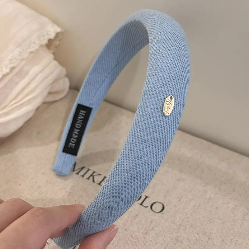 Gold Label Blue Hair Band for Women 2024 New Style - Image 2