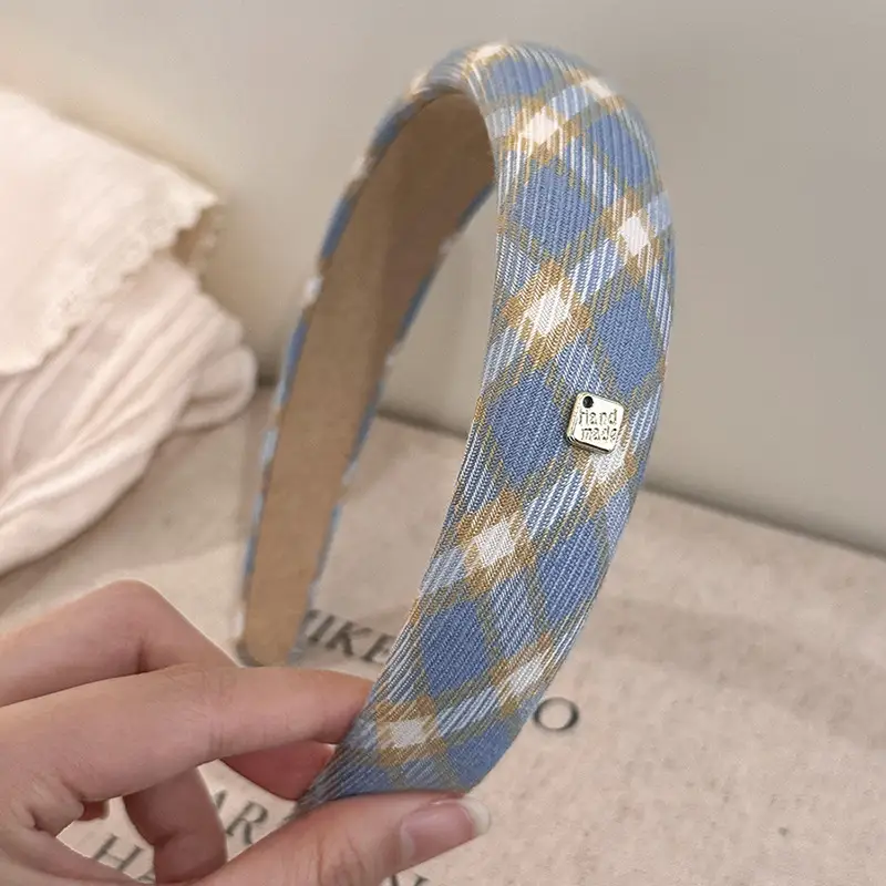 Gold Label Blue Hair Band for Women 2024 New Style - Image 3