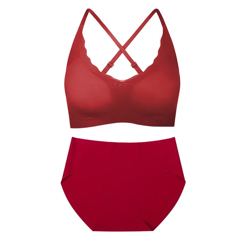Big Red Traceless Underwear Set for Women - Image 12