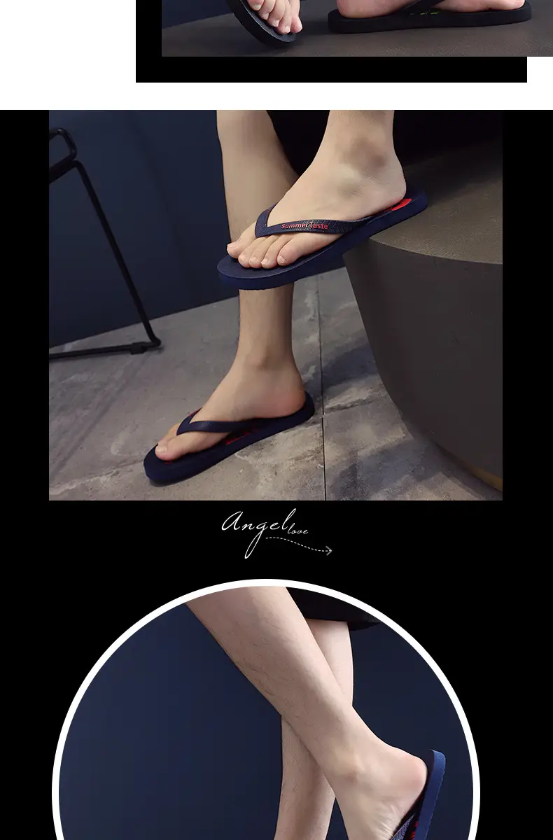 Korean Style White Flip Flops for Men Summer 2024 — feature 15