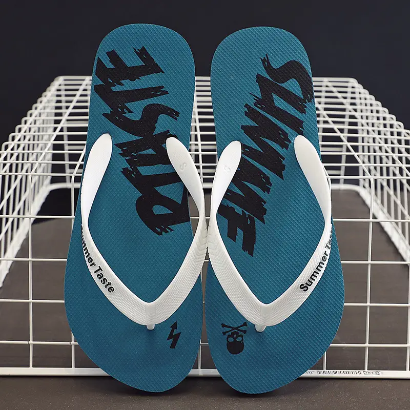 Korean Style White Flip Flops for Men Summer 2024 - Image 5