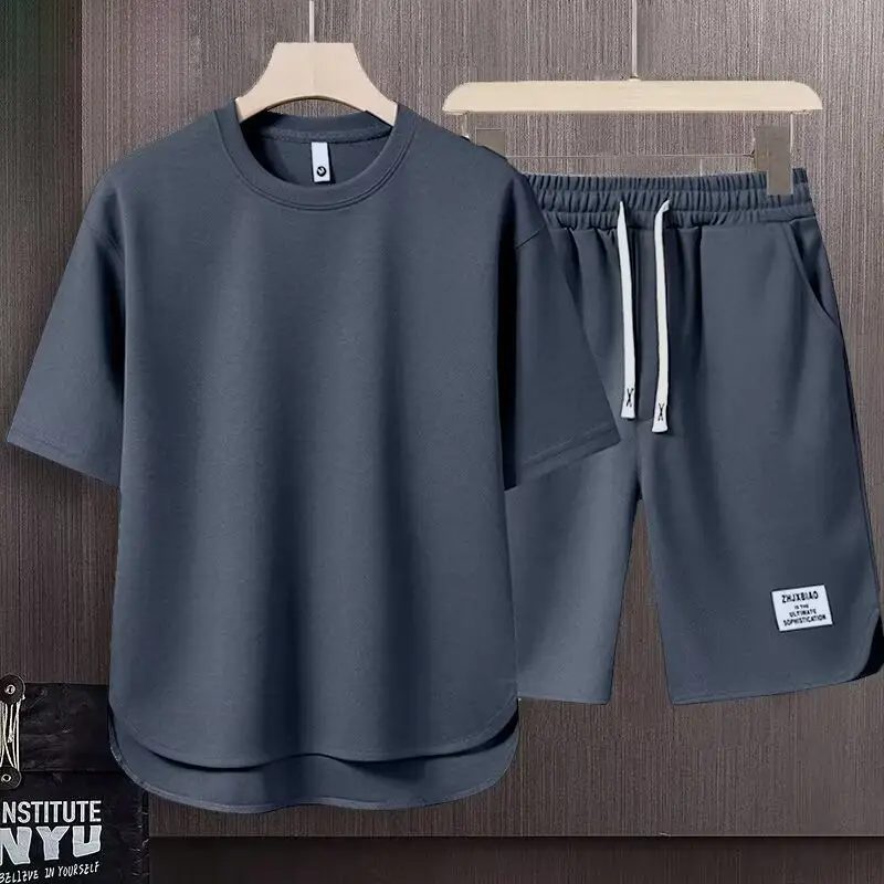 Men Brown Casual Shorts Set with Zip Front — feature 9