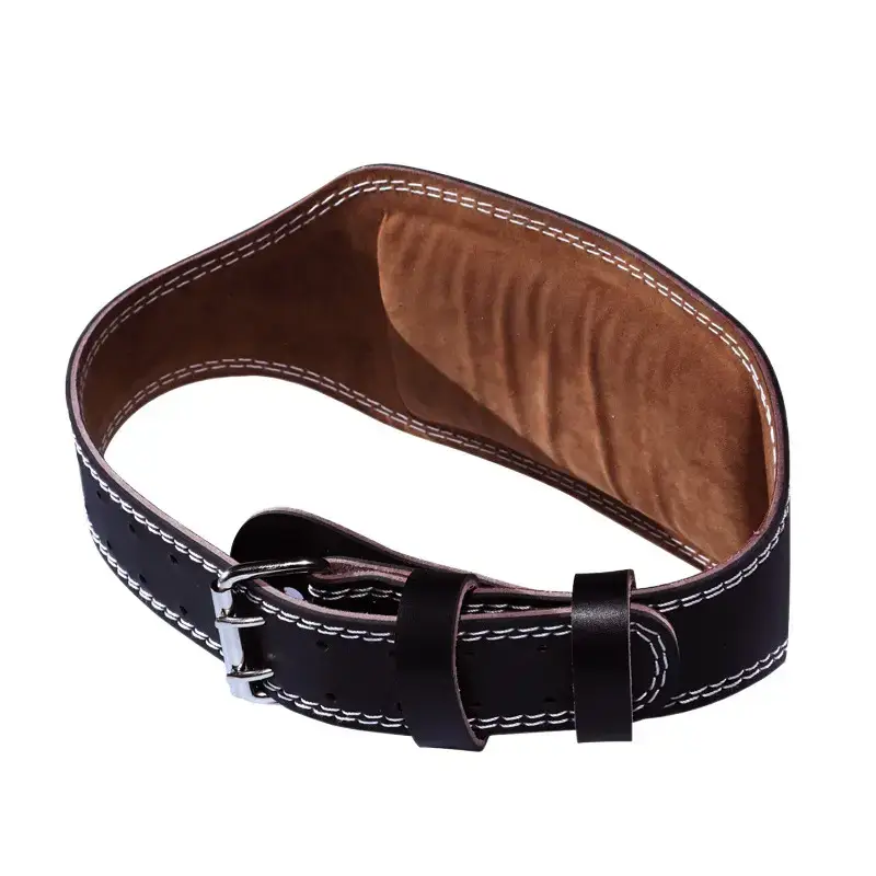 Cross-Border Weightlifting Waist Belt Leather Black - Image 5