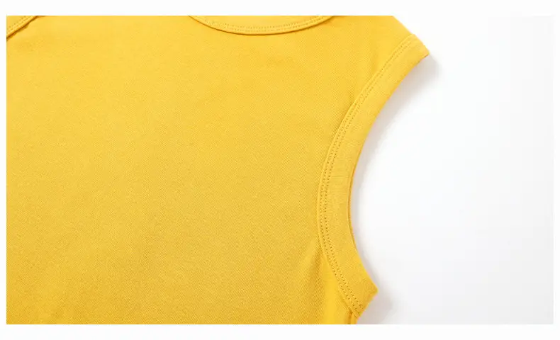 Kids Sleeveless Summer Vest Pink Solid Color — feature 53
