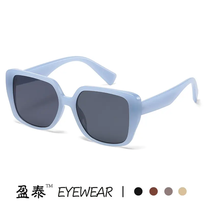 Black Frame Square Sunglasses for Women - Image 14