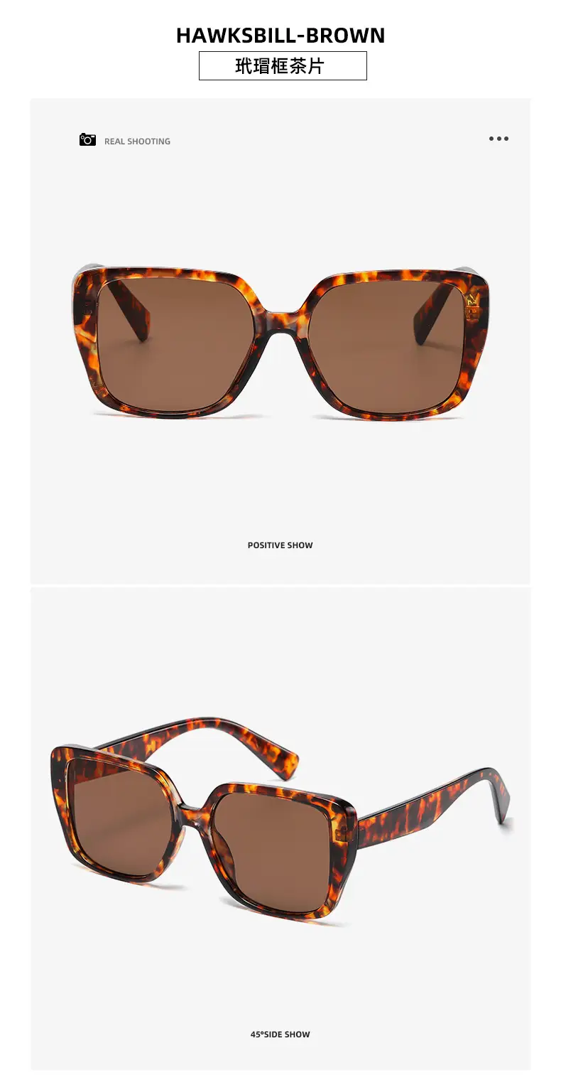 Black Frame Square Sunglasses for Women — feature 17