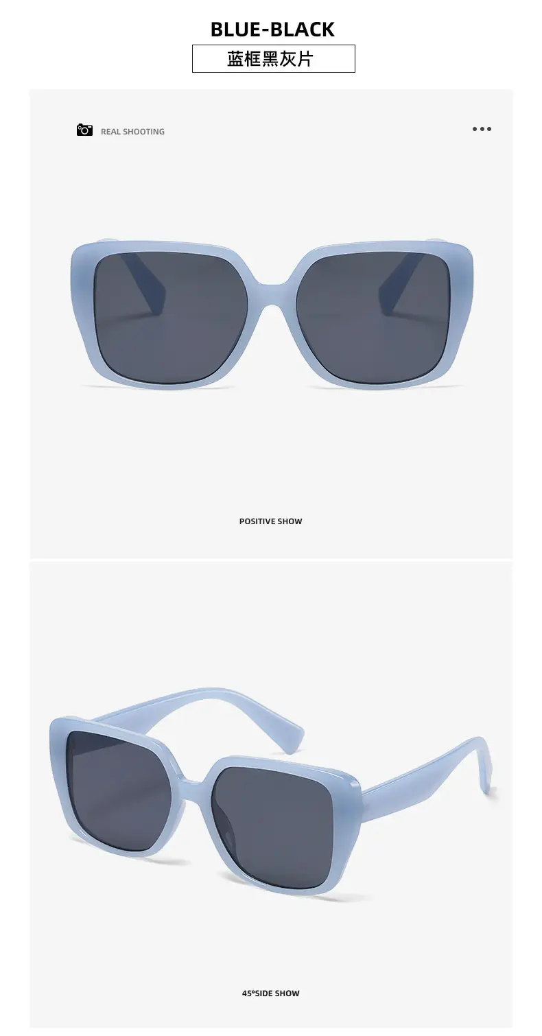 Black Frame Square Sunglasses for Women — feature 18