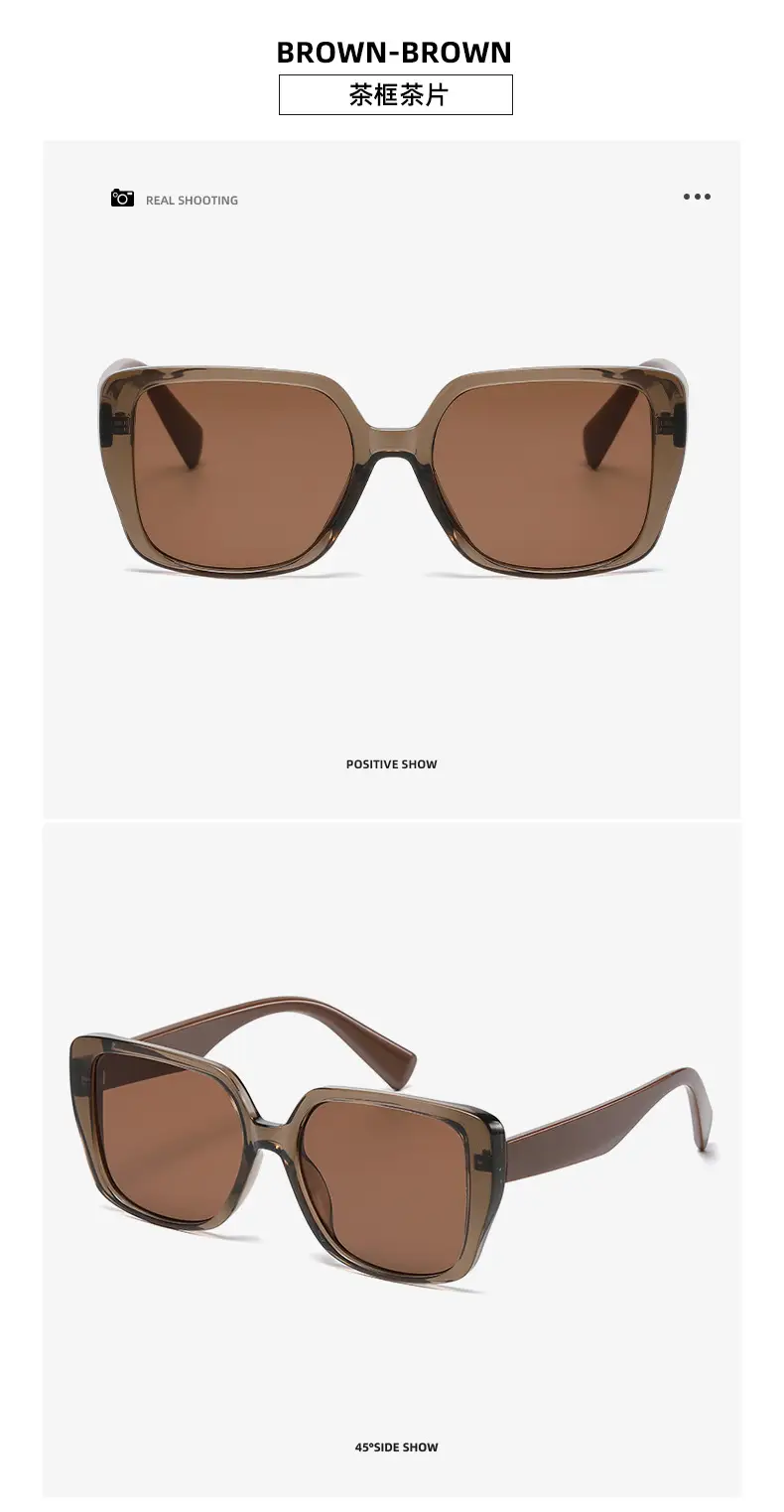 Black Frame Square Sunglasses for Women — feature 20