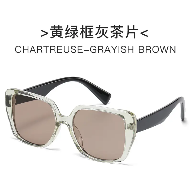 Black Frame Square Sunglasses for Women - Image 2