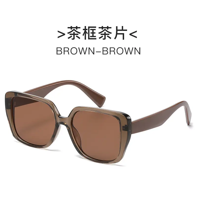 Black Frame Square Sunglasses for Women - Image 6