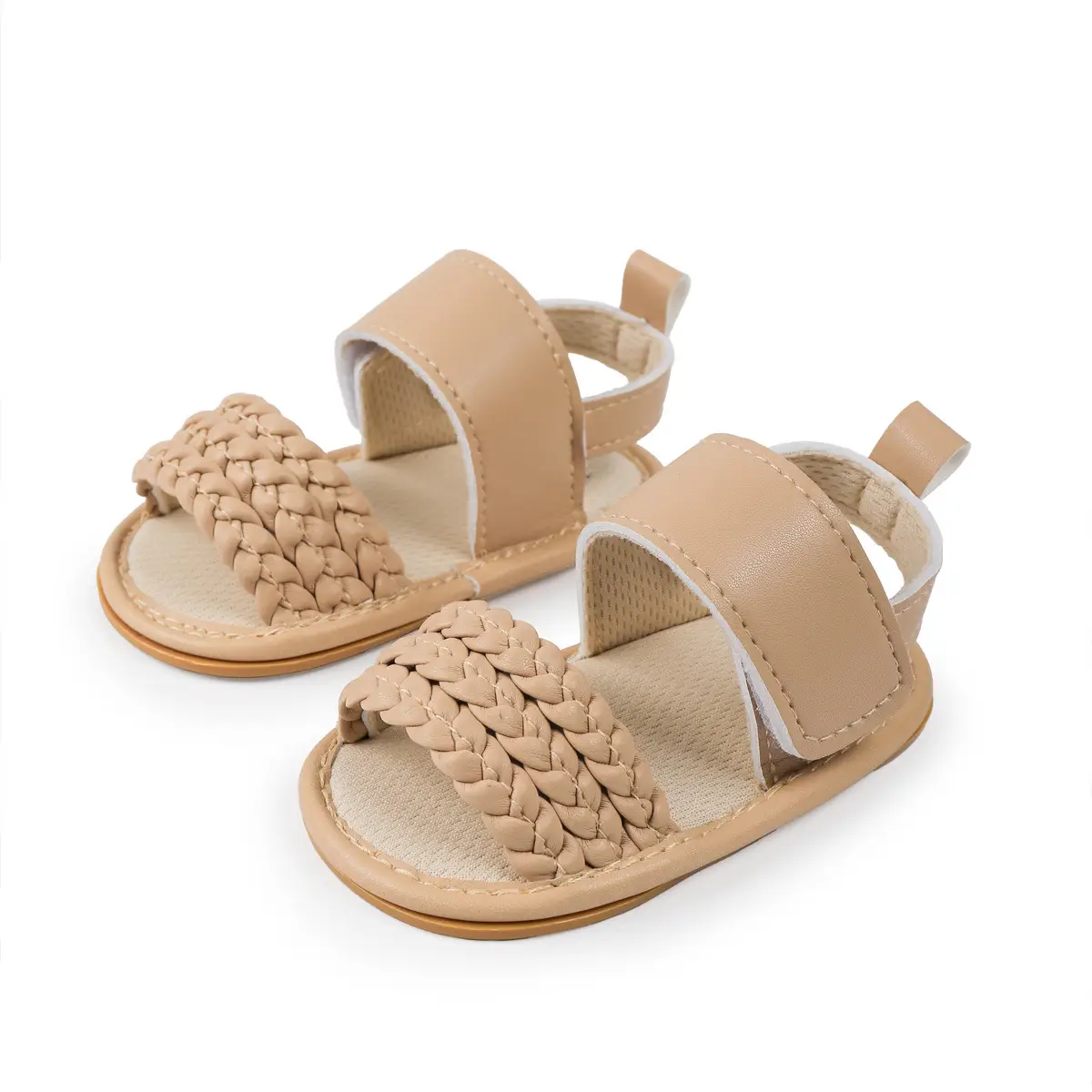 Women's Breathable Velcro Baby Sandals Tan