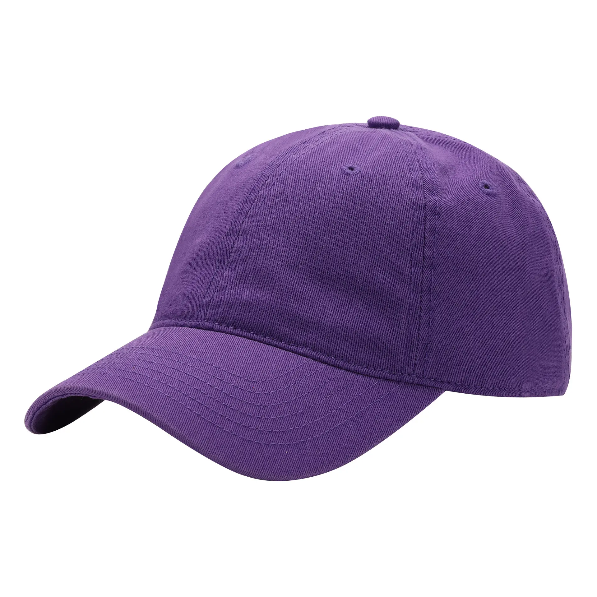 Customizable Blue Baseball Cap with Logo Embroidery - Image 2
