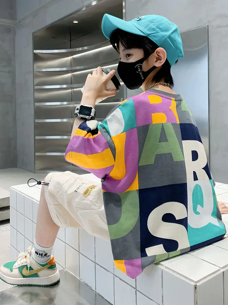 Boys T-Shirt Short Sleeve Pure Cotton 2025 New - Image 3