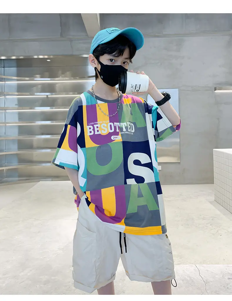 Boys T-Shirt Short Sleeve Pure Cotton 2025 New — feature 12