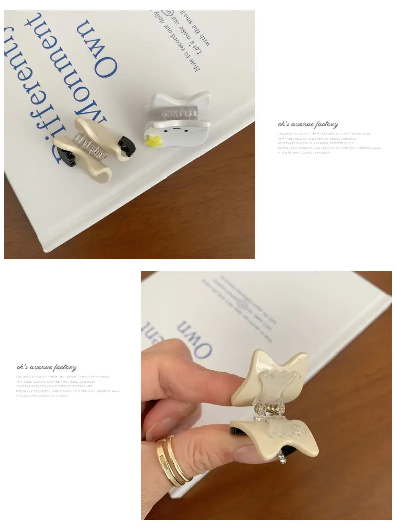 White Tooth-Shaped Hairpin Clip for Men — feature 10