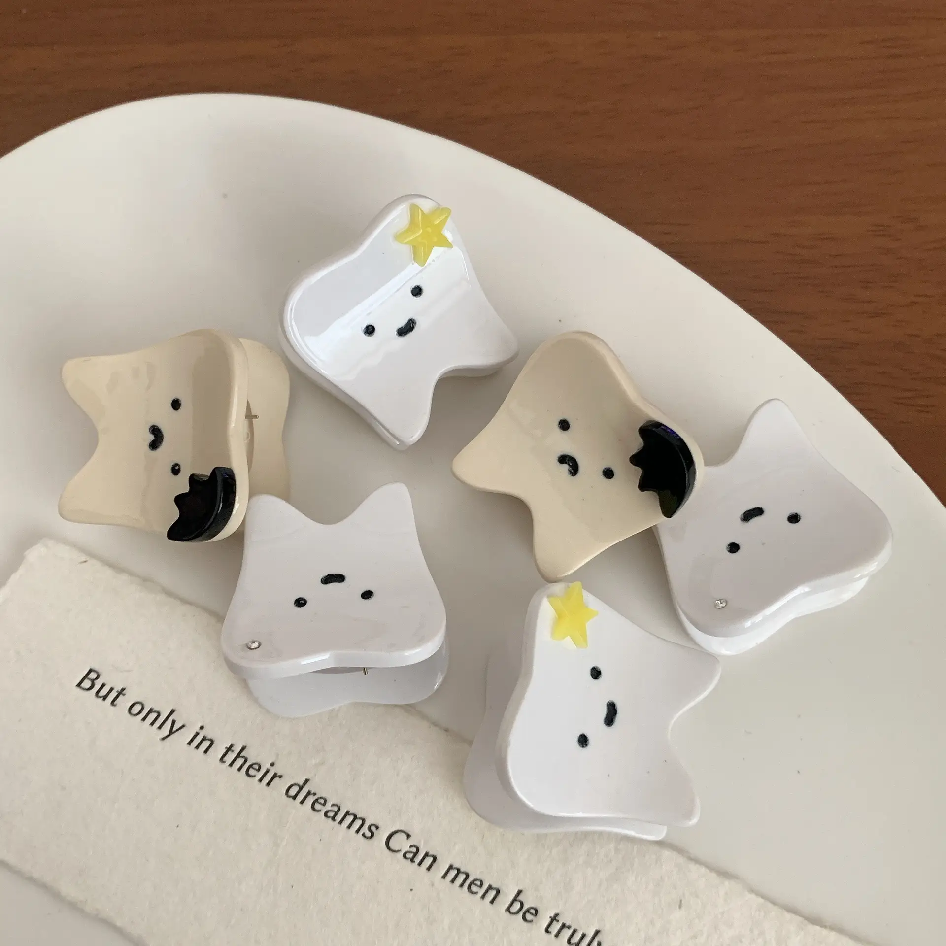 White Tooth-Shaped Hairpin Clip for Men — feature 15