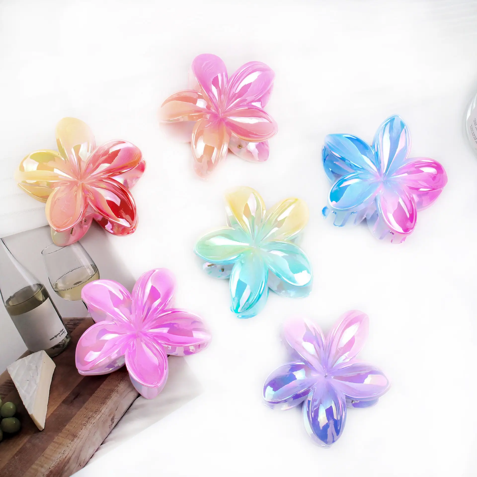 Gradient Egg Flower Hair Clip for Women - Image 8