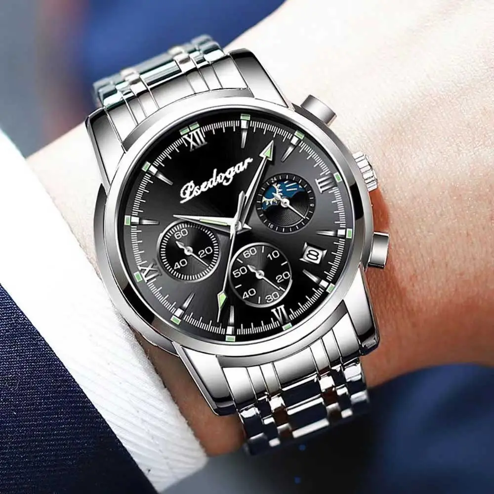 Beigegar Men's Quartz Watch with Stainless Steel Band — feature 4